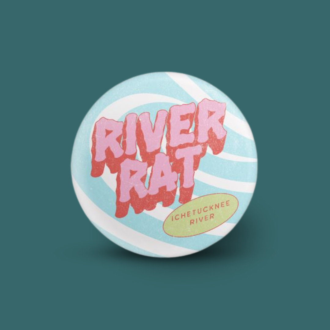River Rat (Ichetucknee River) | Round Button Pin