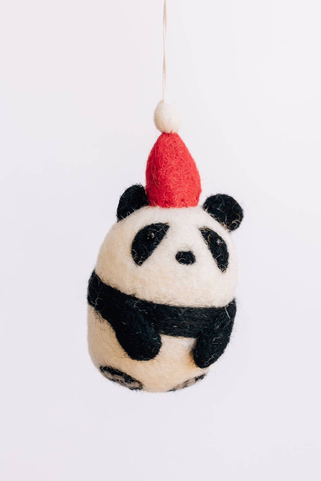 Christmas Panda Felt Ornament