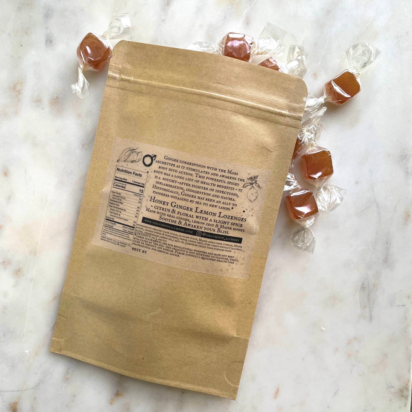 Honey Ginger & Lemon Lozenges