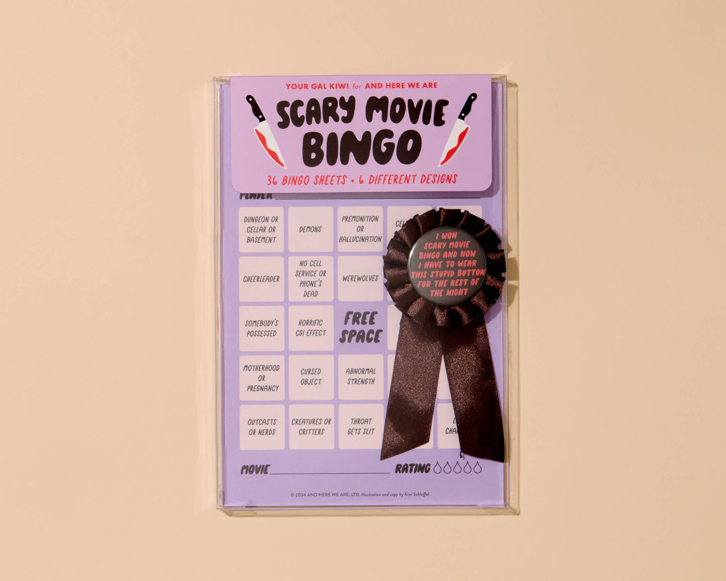 Scary Movie Cheesy Movie Night Bingo - Halloween , Pop Culture, Father's Day gift, Fall game, Spooky, Fun, pop culture