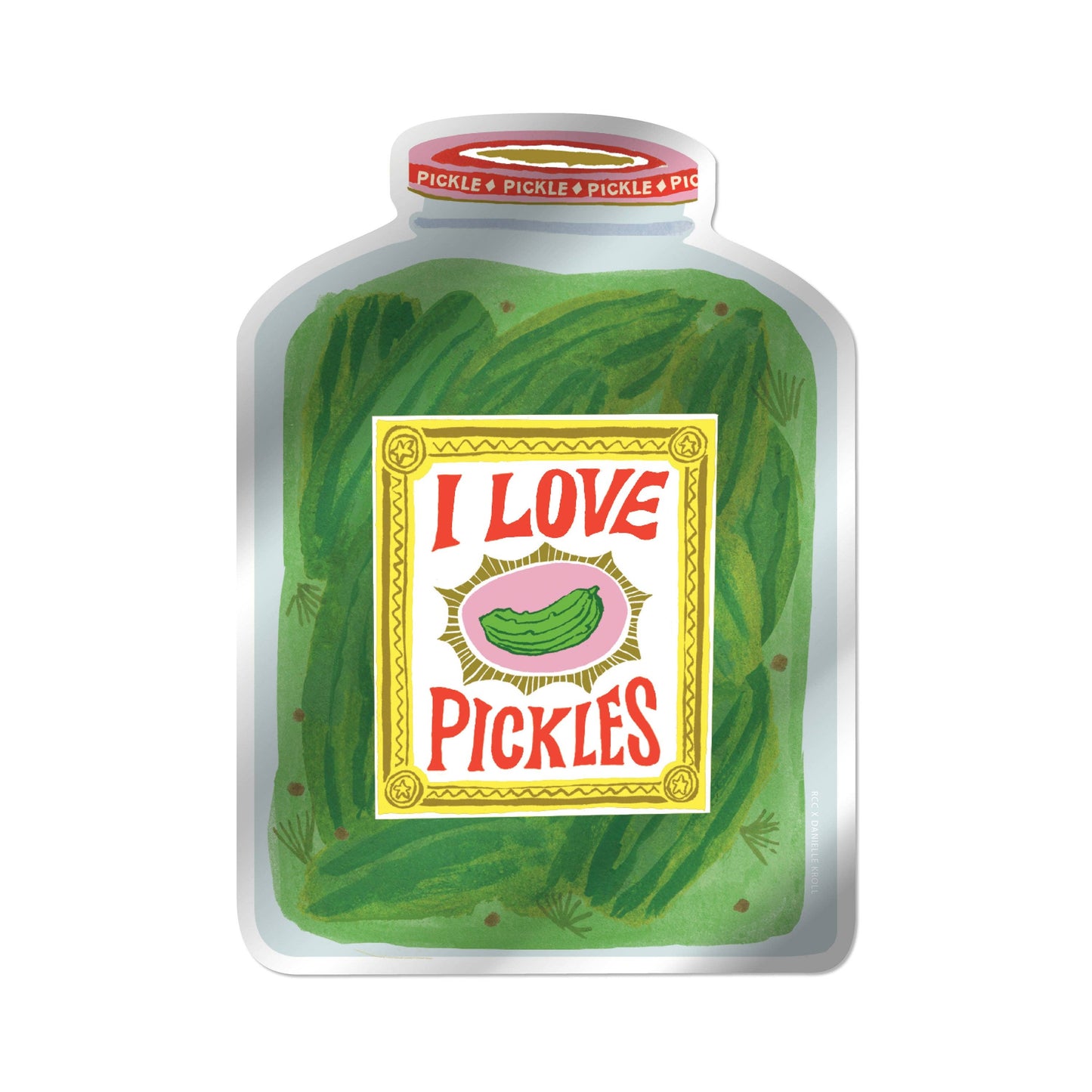 I Love Pickles sticker