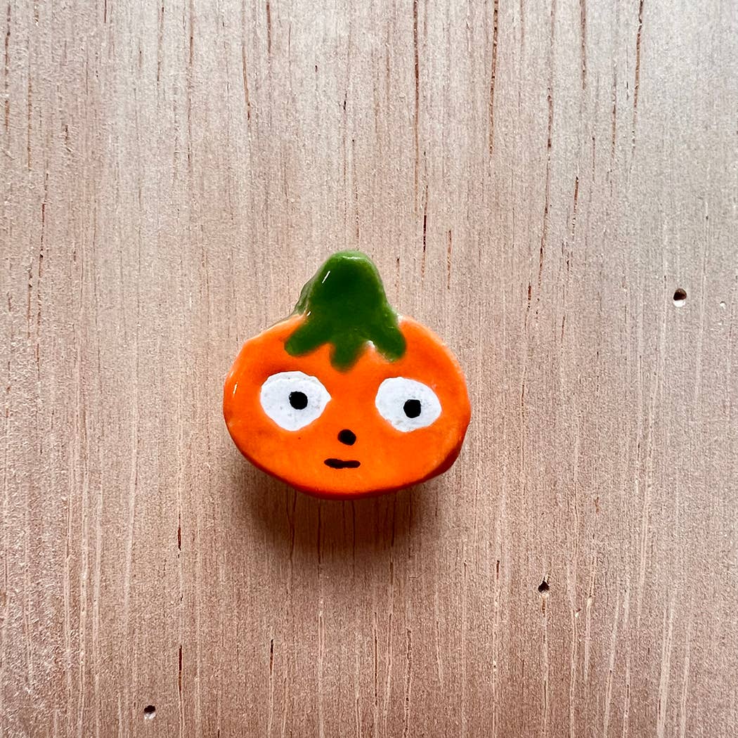 Ceramic tomato pin