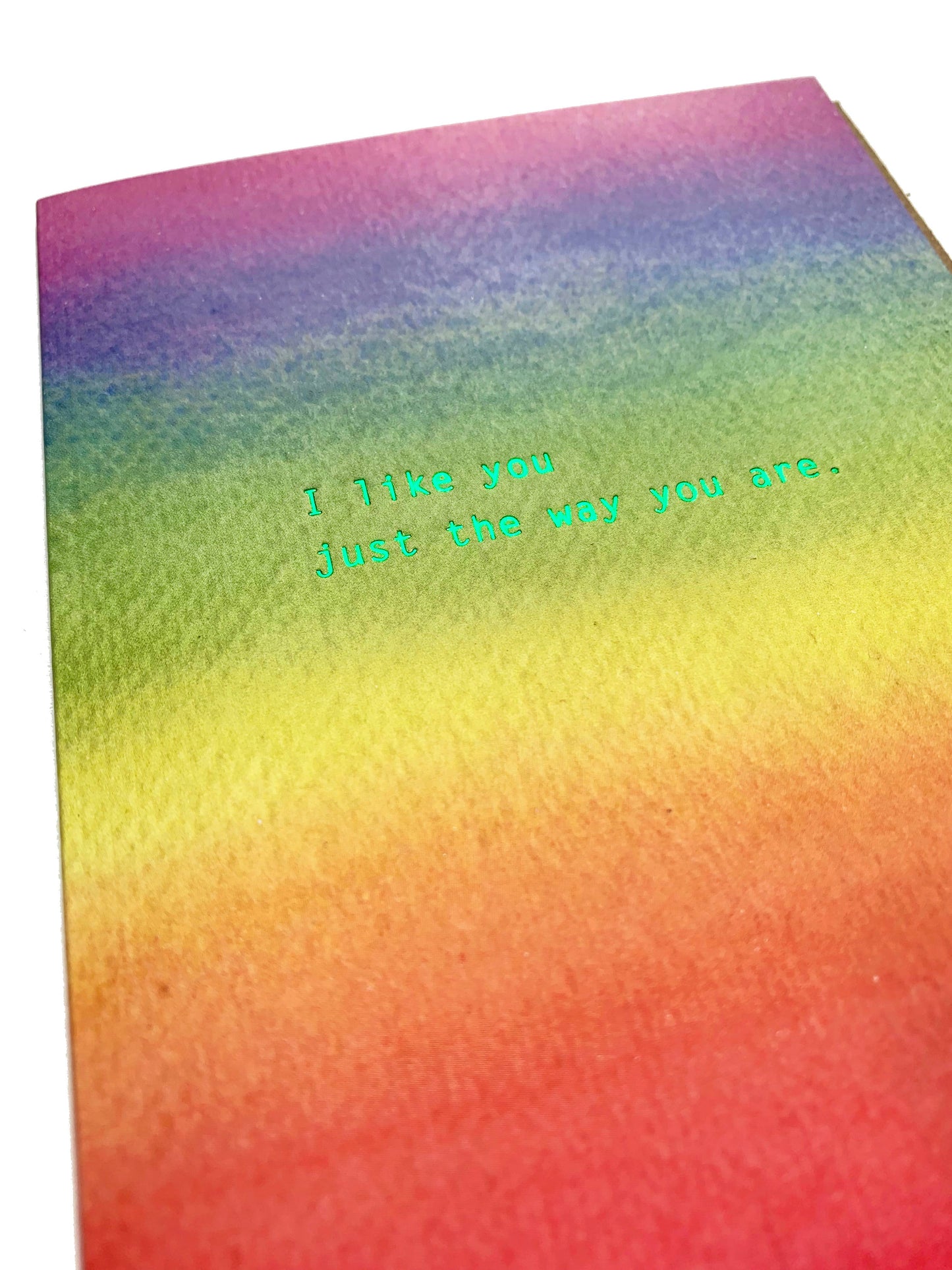 Rainbow Love Card, I like you