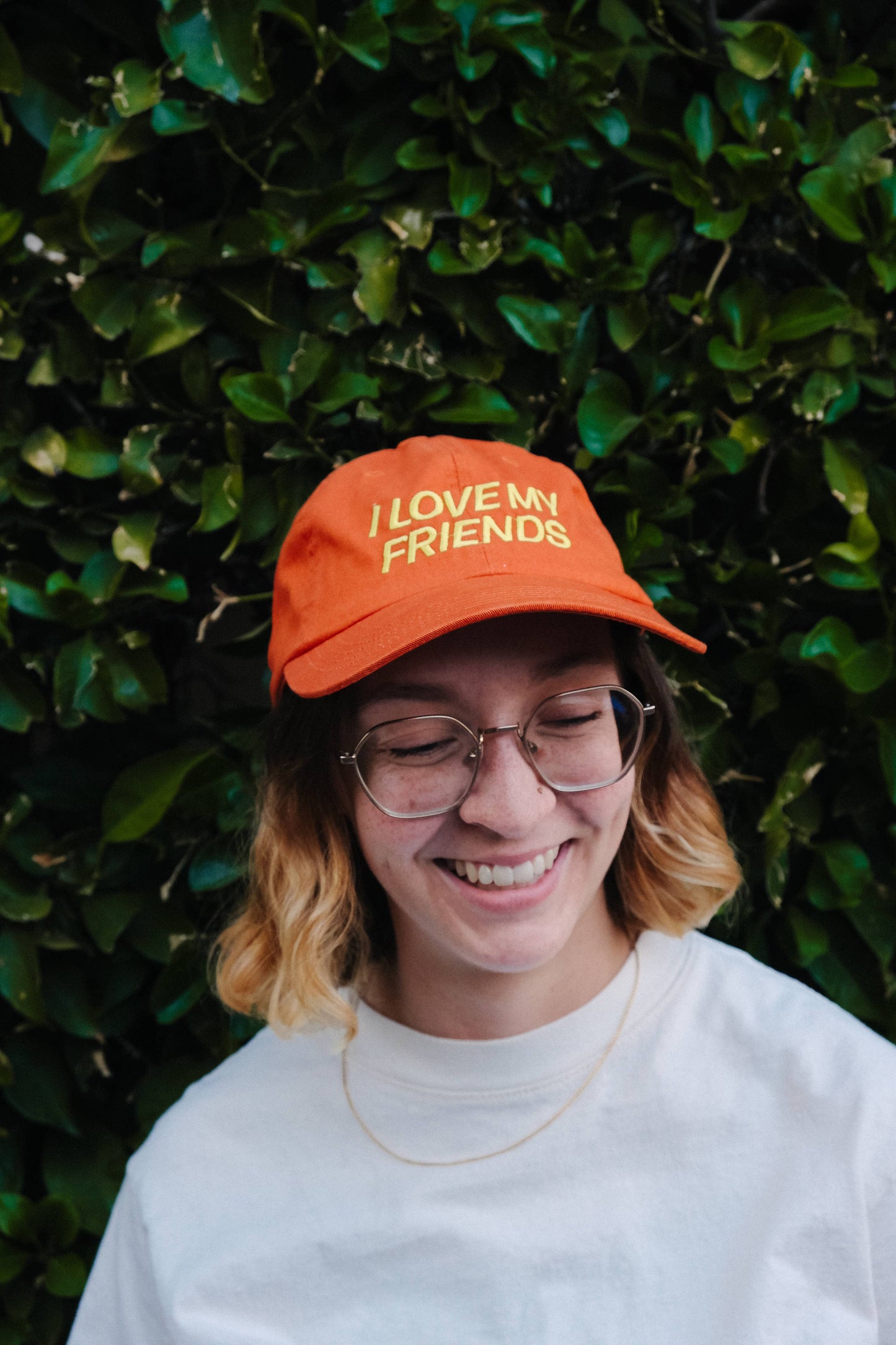 I love my friends embroidered hat