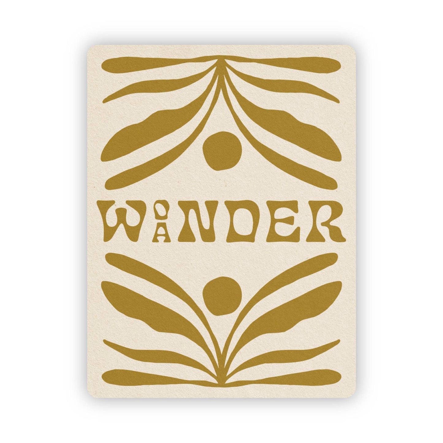 Wonder/Wander - Vinyl Sticker