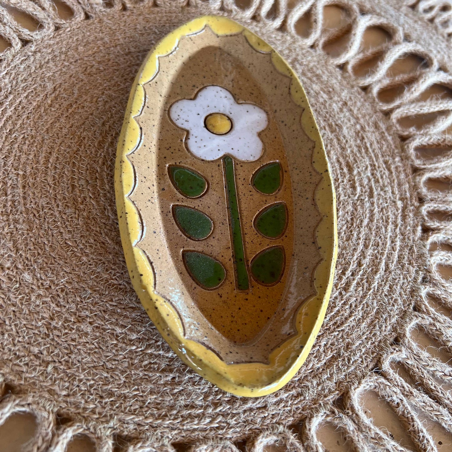 Happy Daisy Oval Dish