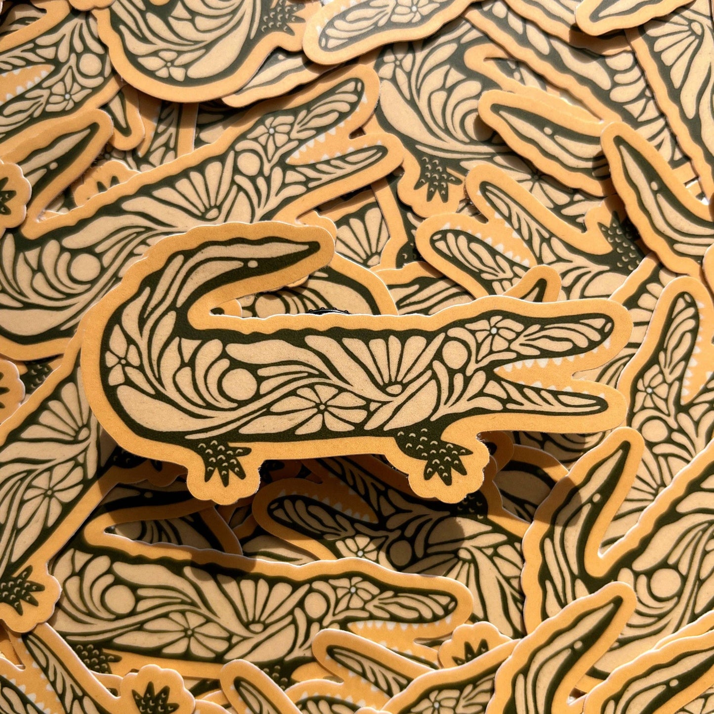 Floral Gator - Vinyl Sticker