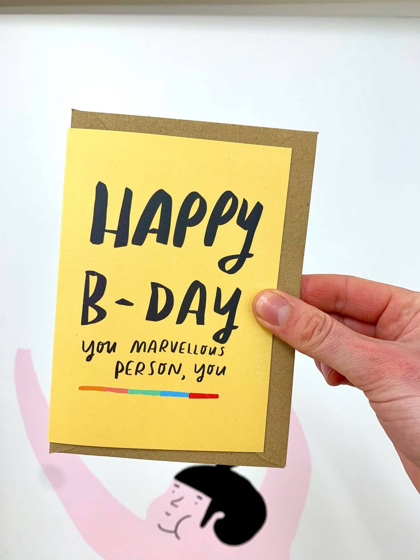 Marvellous Person birthday card