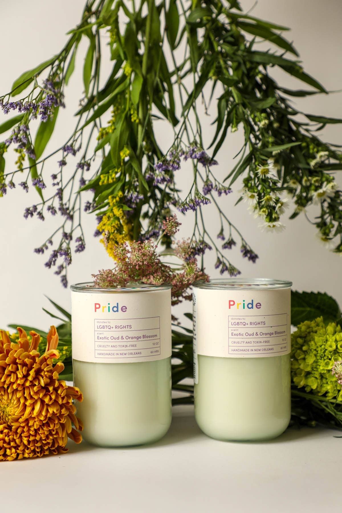 PRIDE, LGBTQ+ Rights, Woodsy Citrus Scented Candle, Eco Soy