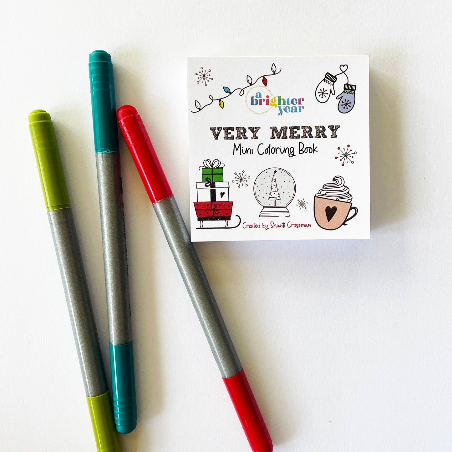Very Merry Mini Coloring Book for Adult -Christmas 2025 Gift