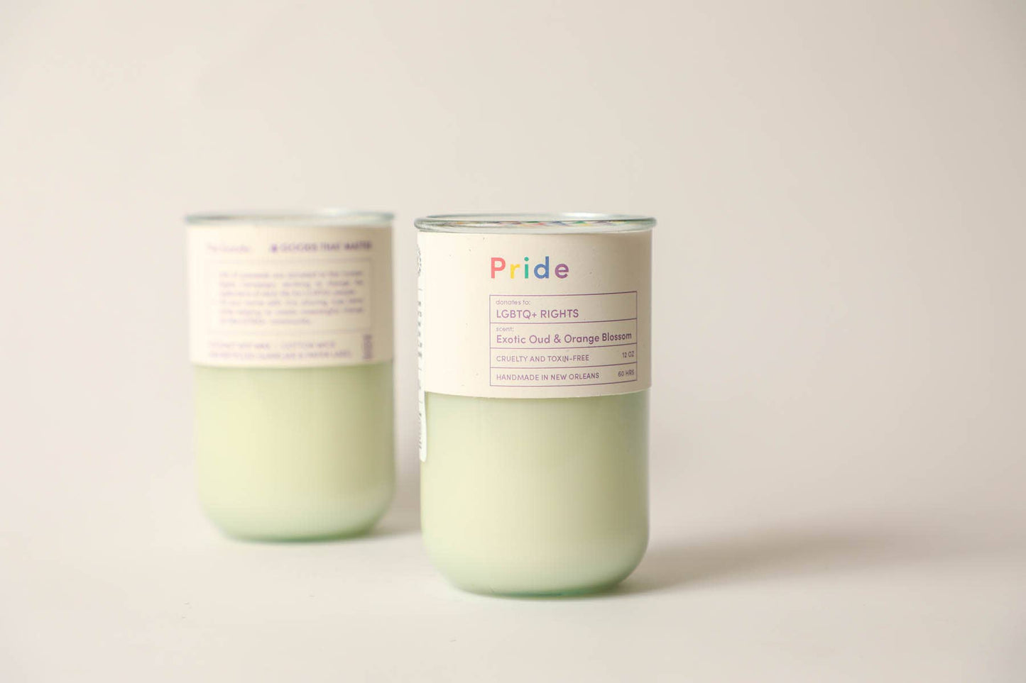 PRIDE, LGBTQ+ Rights, Woodsy Citrus Scented Candle, Eco Soy