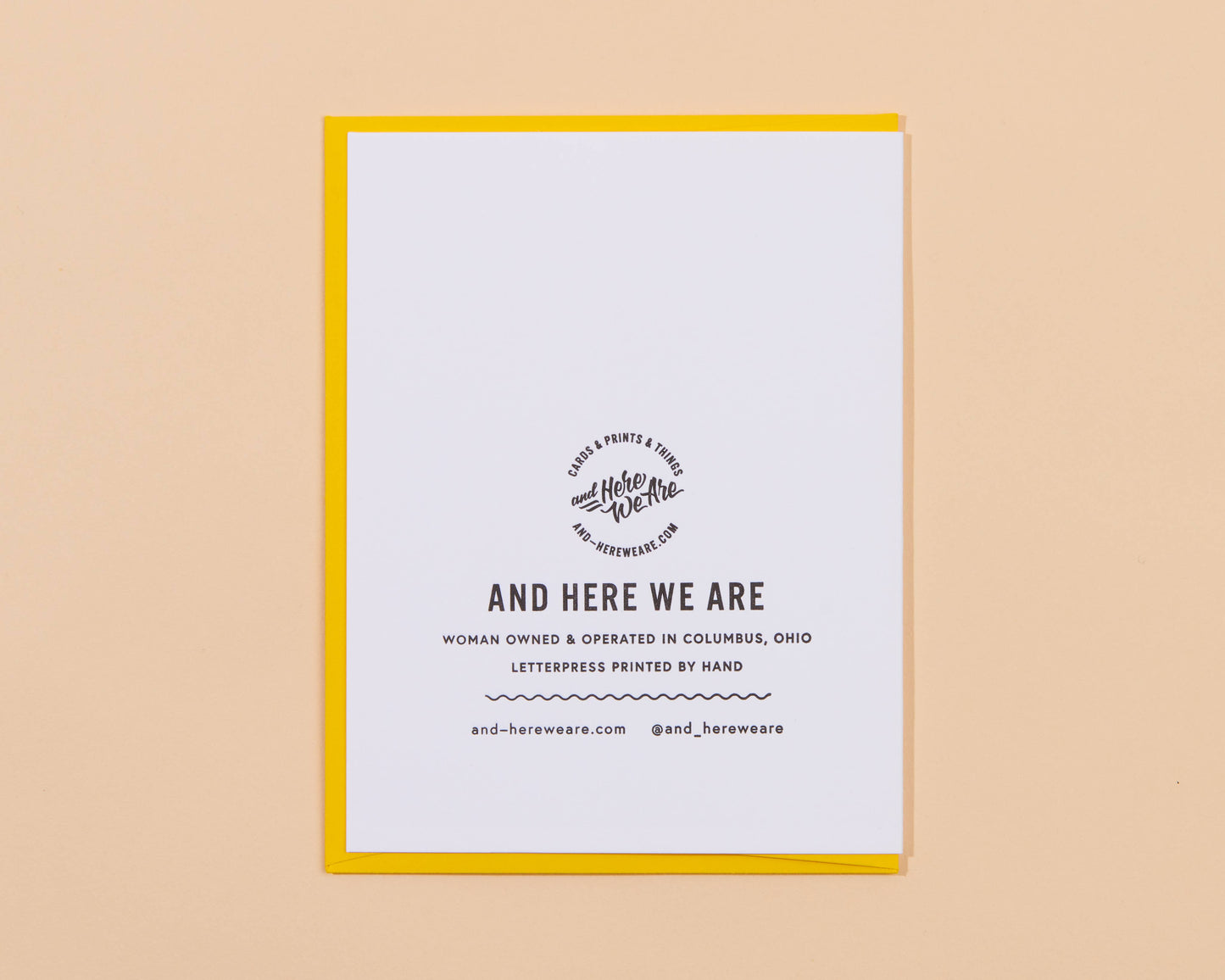 Sage New Home Letterpress Greeting Card- Made in USA