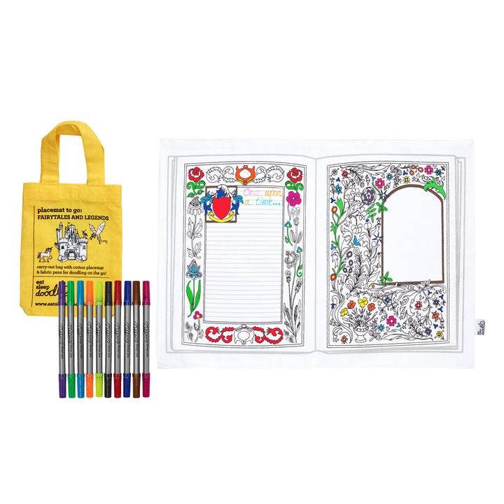 Craft Kit DIY - Coloring Mat - Fairytales and Legends