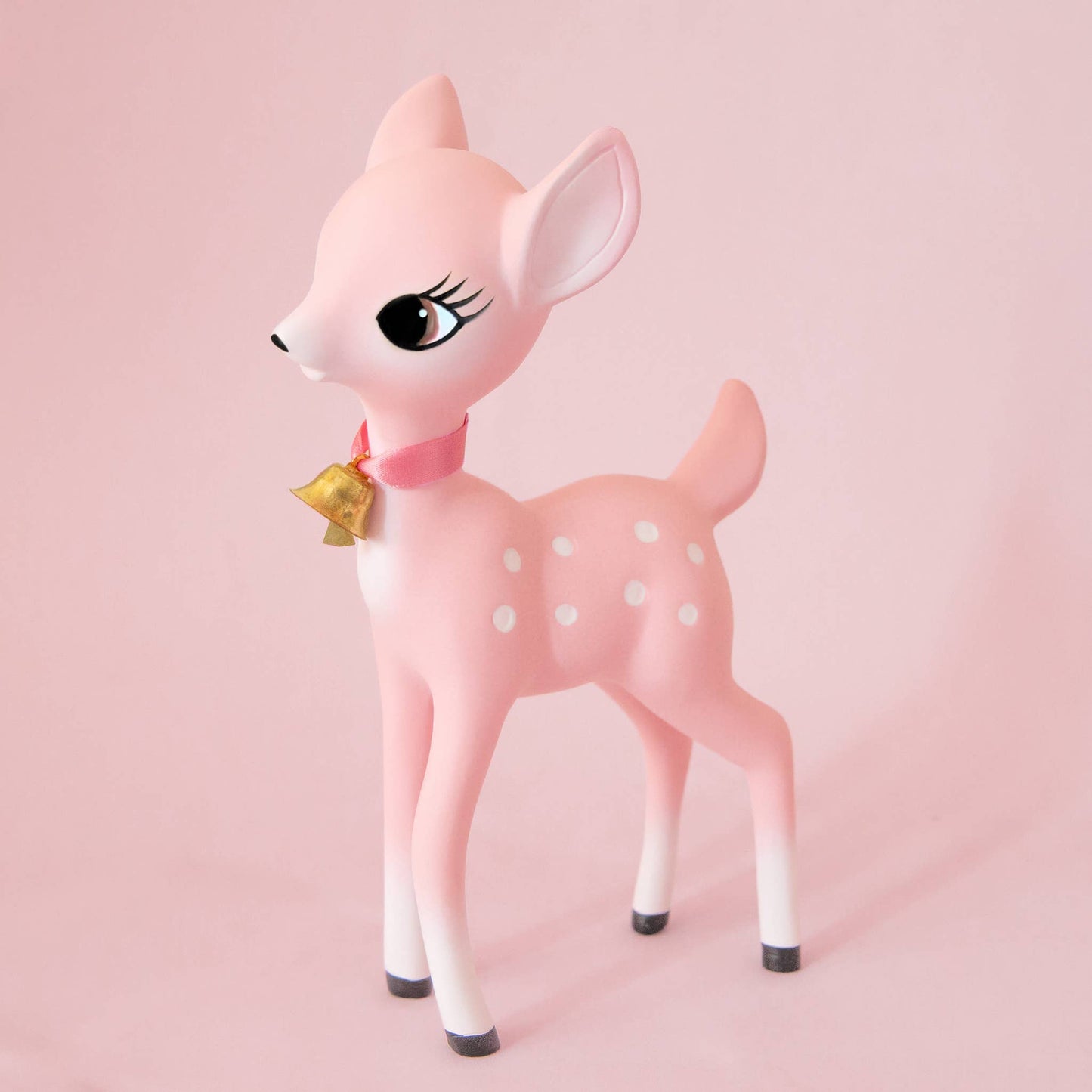 Holiday Retro Deer Figurine | Pink