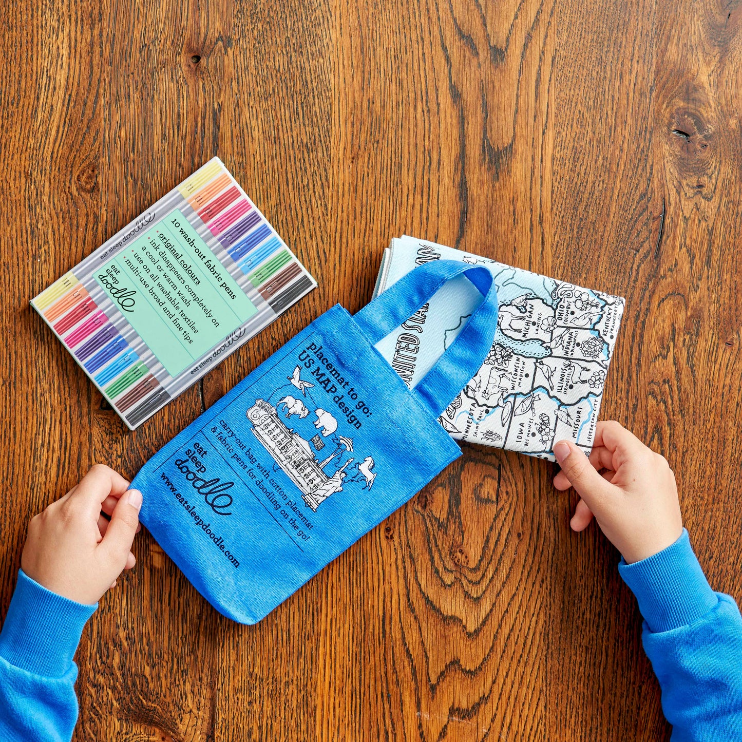 Craft Kit DIY - Coloring Mat - US Map