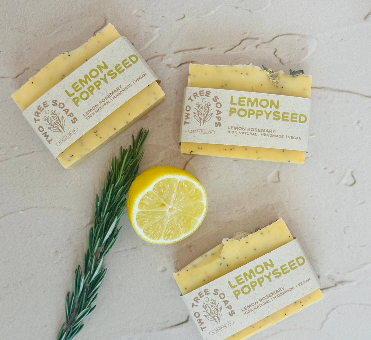 Lemon Poppyseed | Natural Handmade Bar Soap