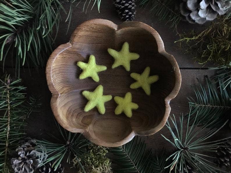 Felted Wool Star
