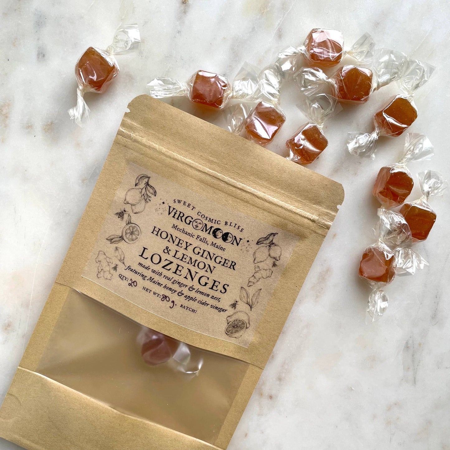Honey Ginger & Lemon Lozenges