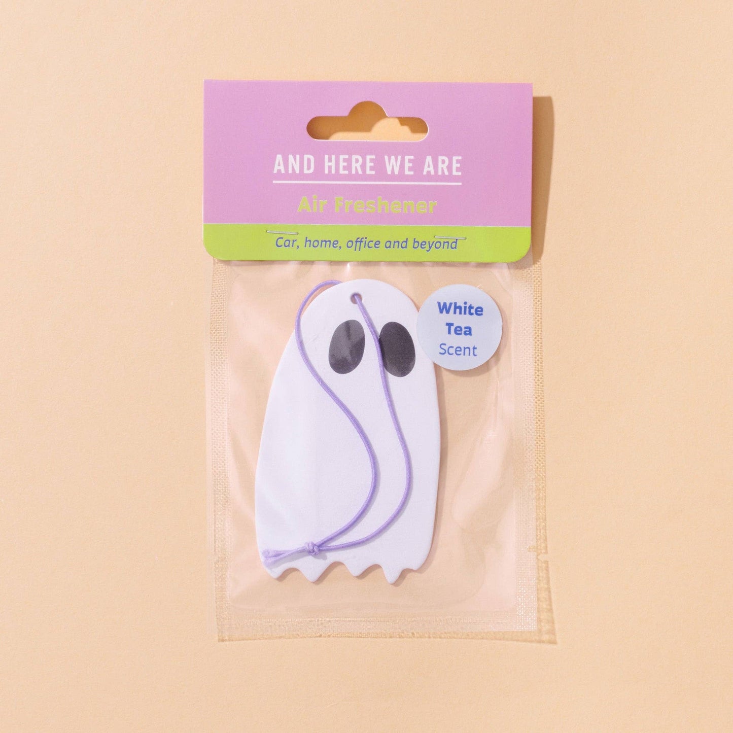 Ghost Air Freshener - White Tea - Halloween, Spooky, Ghoul, Goth, Stocking Stuffer