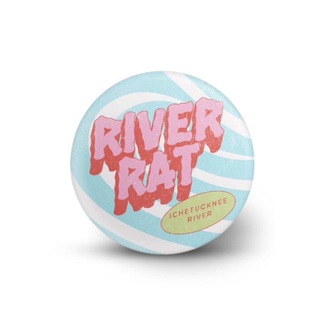 River Rat (Ichetucknee River) | Round Button Pin