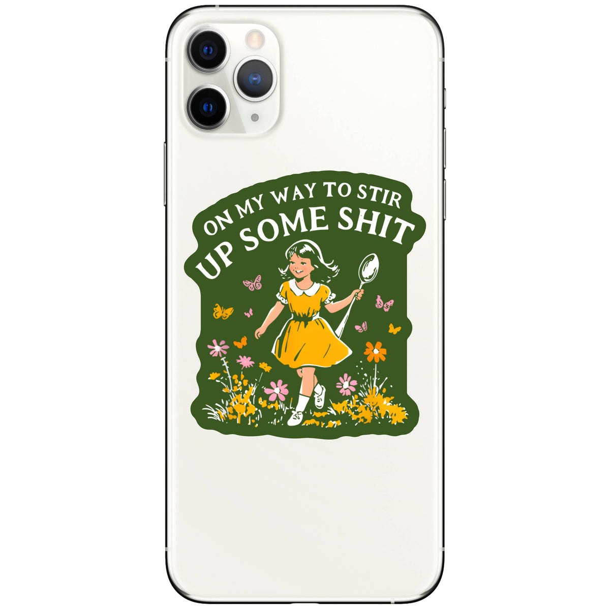 Funny Swear Flower Nature Shit High Quality Vinyl Sticker
