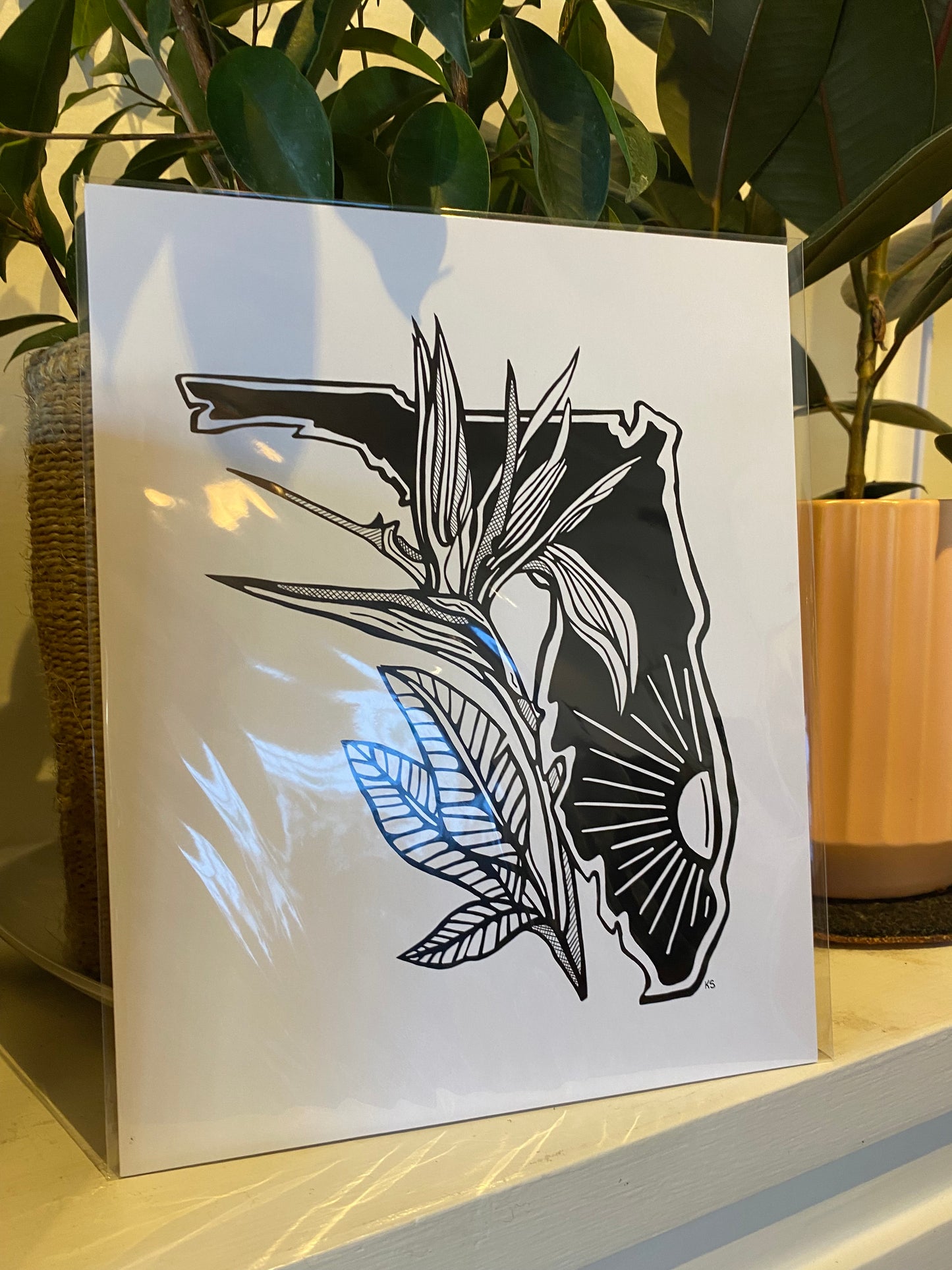 Florida Bird of Paradise Print