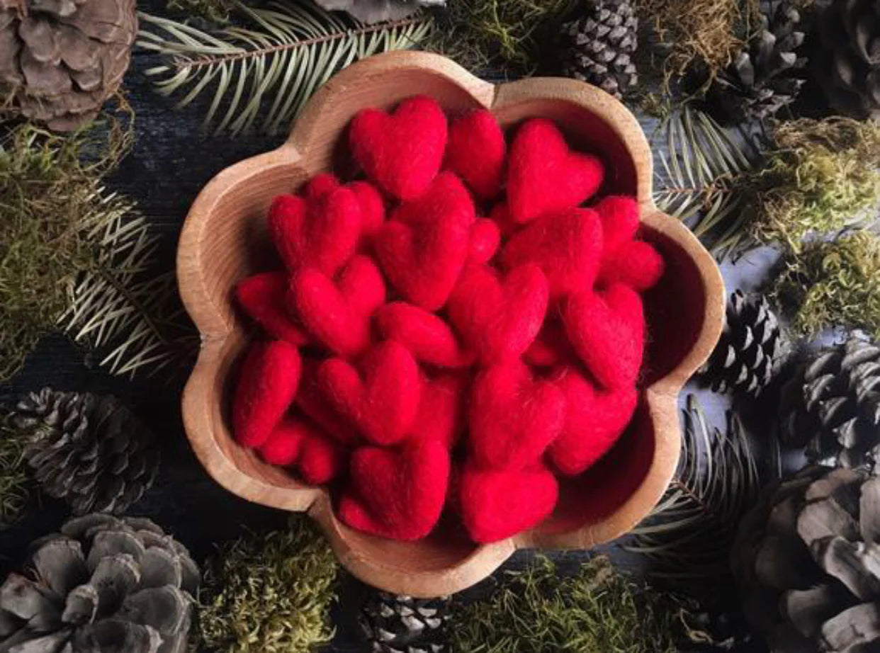 Felted Wool Heart House of Moss