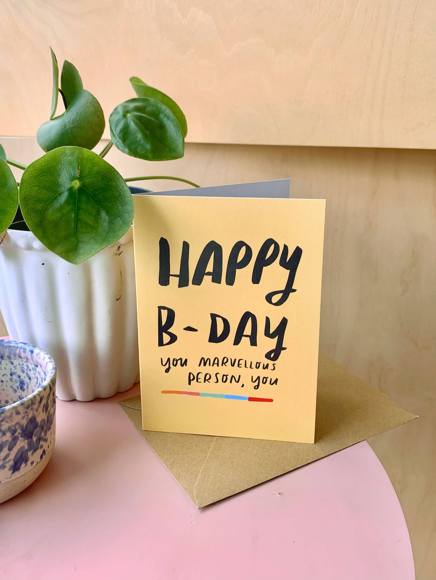 Marvellous Person birthday card