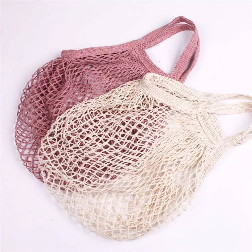 Eco-Friendly Cotton Mesh Tote – Reusable & Organic