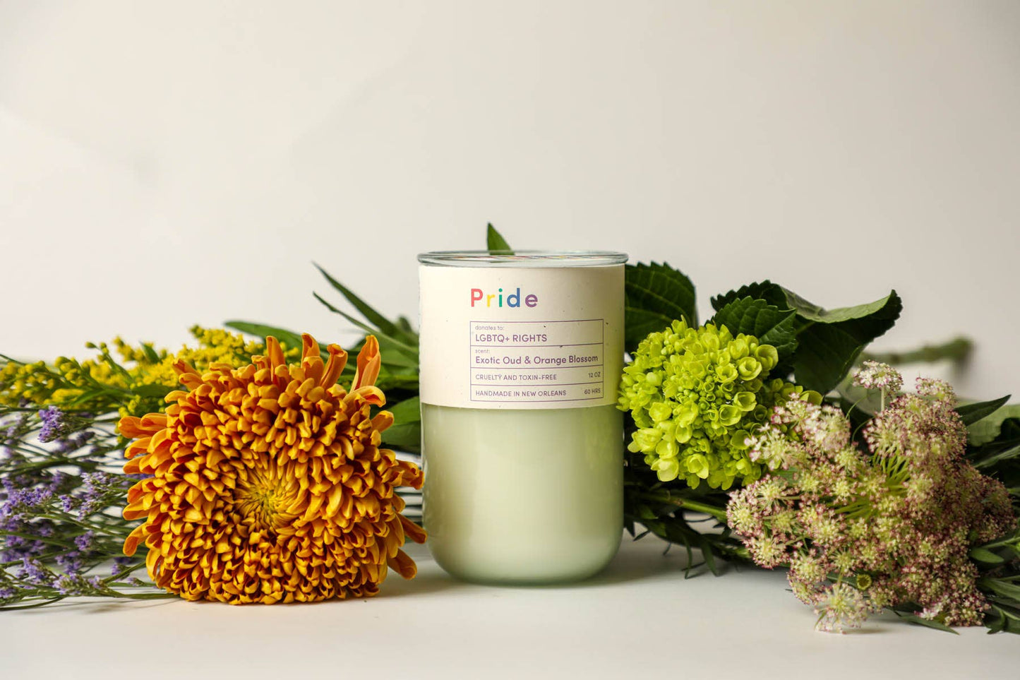 PRIDE, LGBTQ+ Rights, Woodsy Citrus Scented Candle, Eco Soy