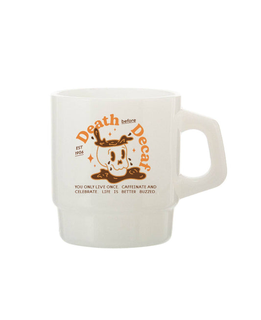 "Death before Decaf" Vintage Diner Mug