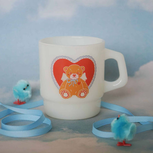 "Coquette Teddy" Vintage Diner Mug