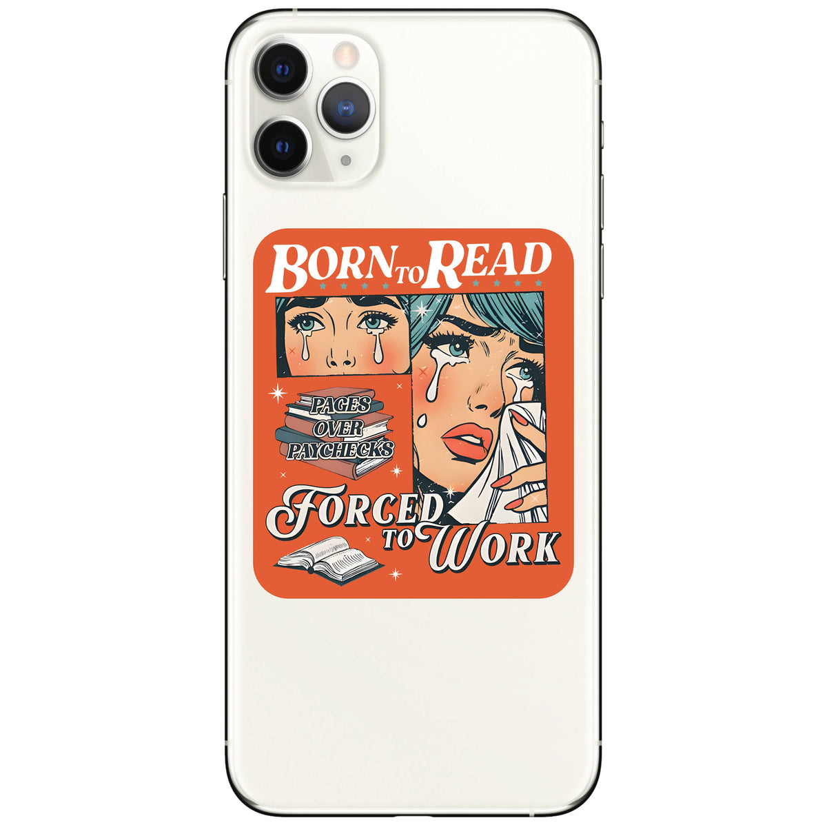 Book Read Funny Humor Lit Cute High Quality Vinyl Sticker