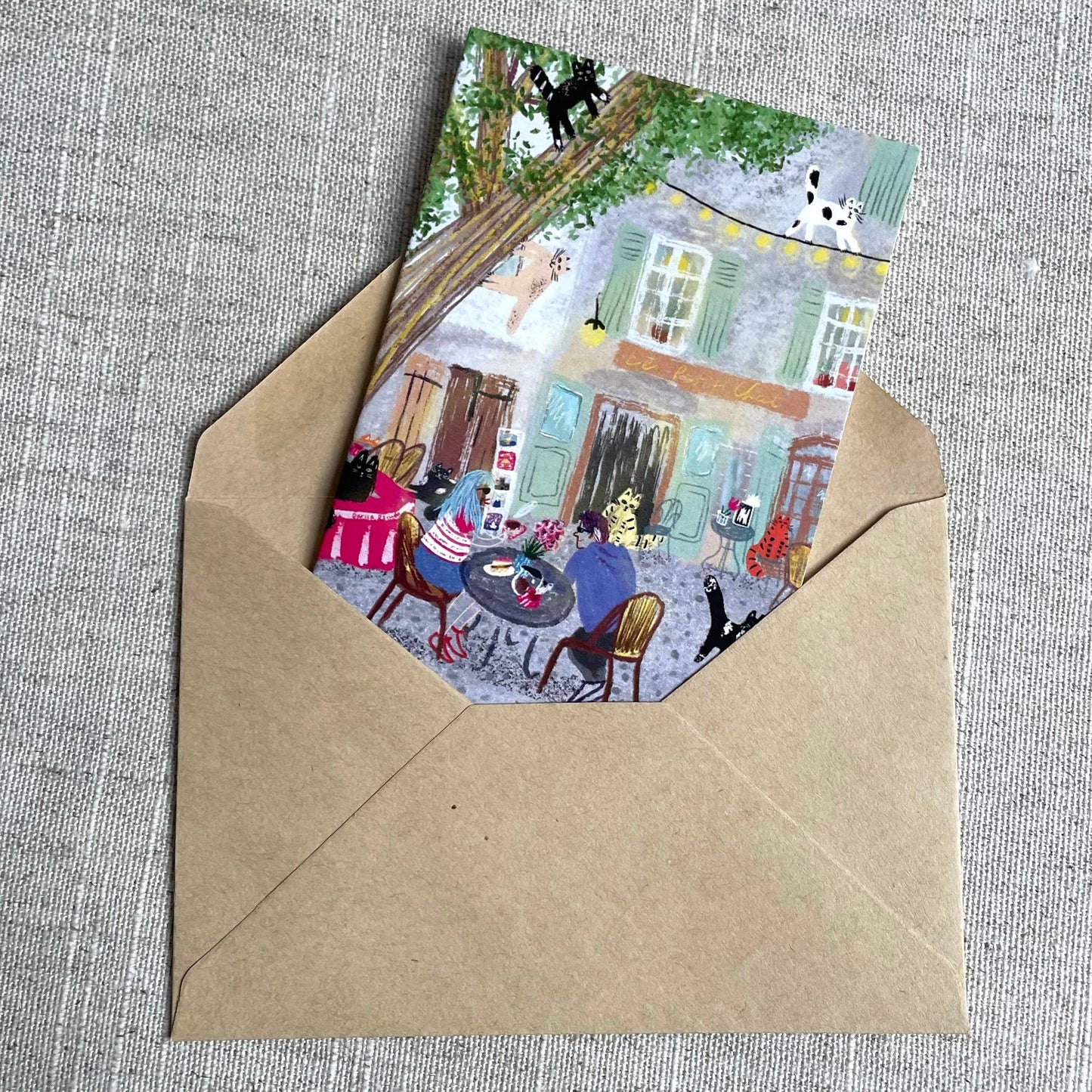 Mini card: At a Restaurant