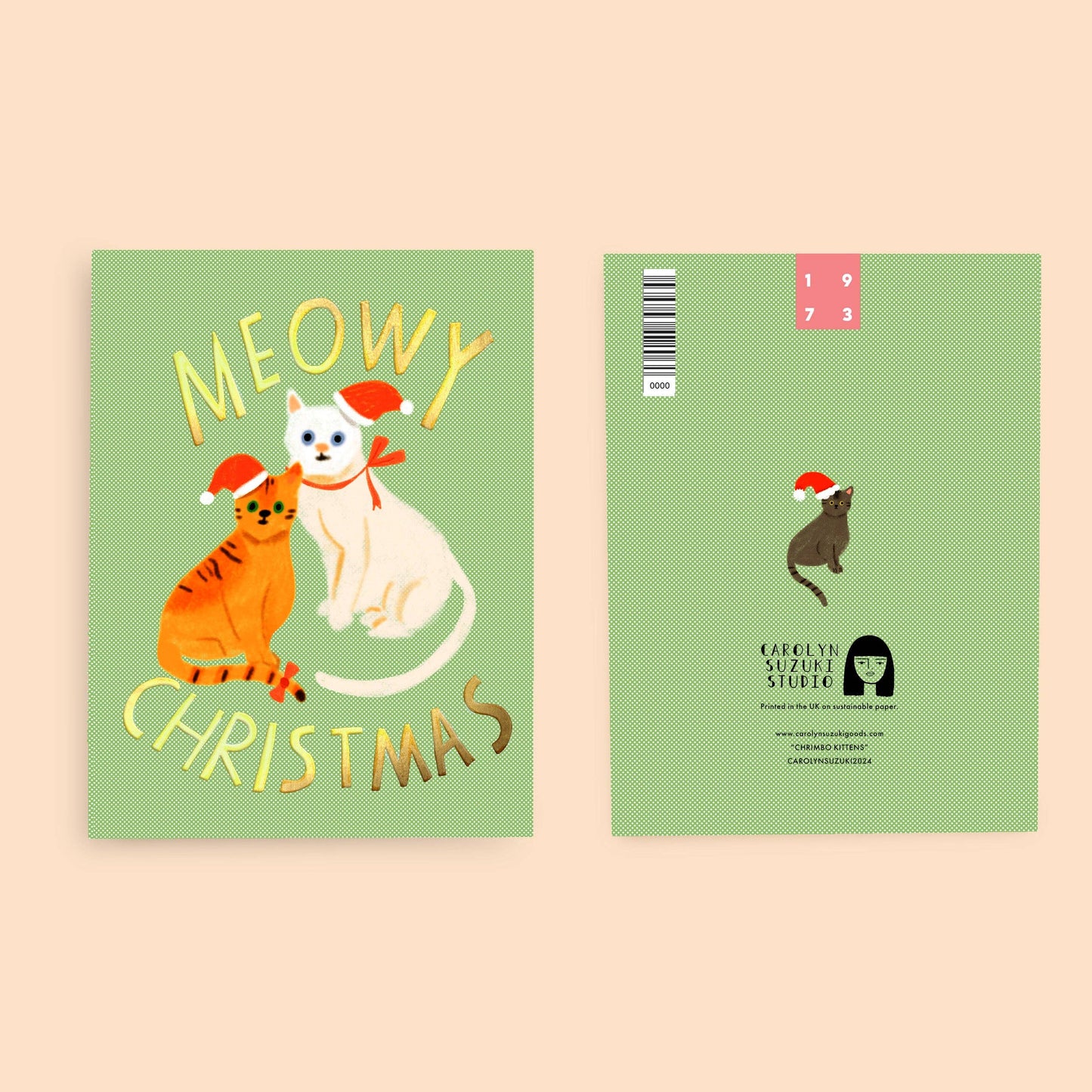 CRIMBO KITTENS - Holiday Card