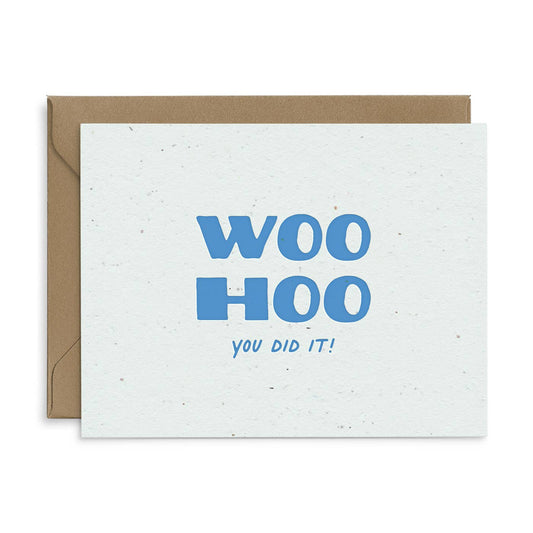 Woohoo You Did It Seeded Plantable Greeting Card