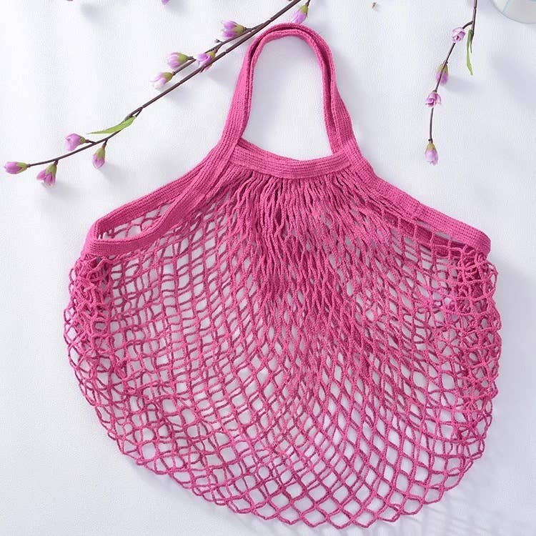 Eco-Friendly Cotton Mesh Tote – Reusable & Organic