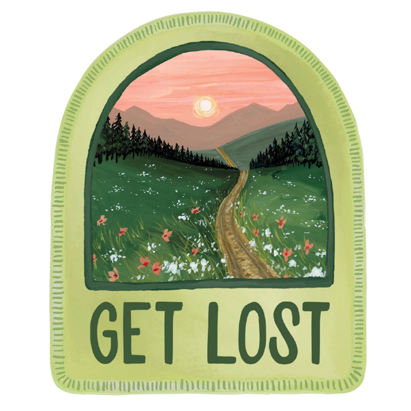 Get Lost Decal Sticker