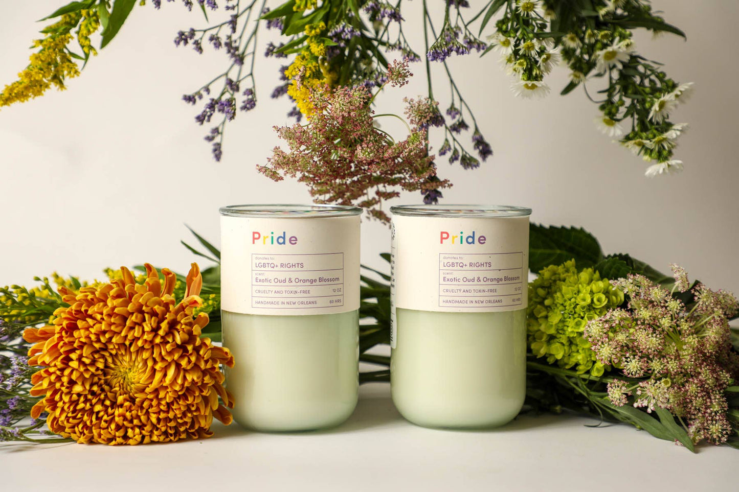 PRIDE, LGBTQ+ Rights, Woodsy Citrus Scented Candle, Eco Soy