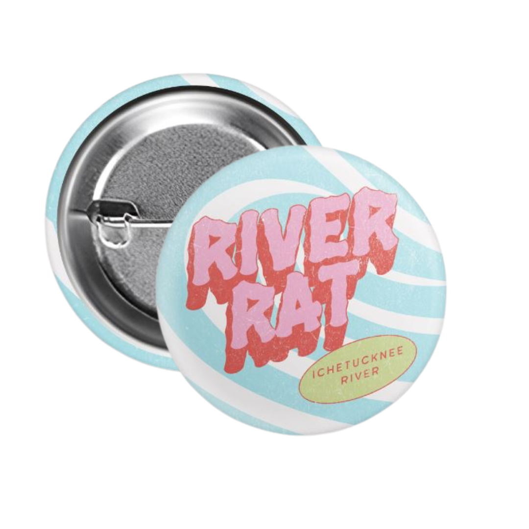 River Rat (Ichetucknee River) | Round Button Pin