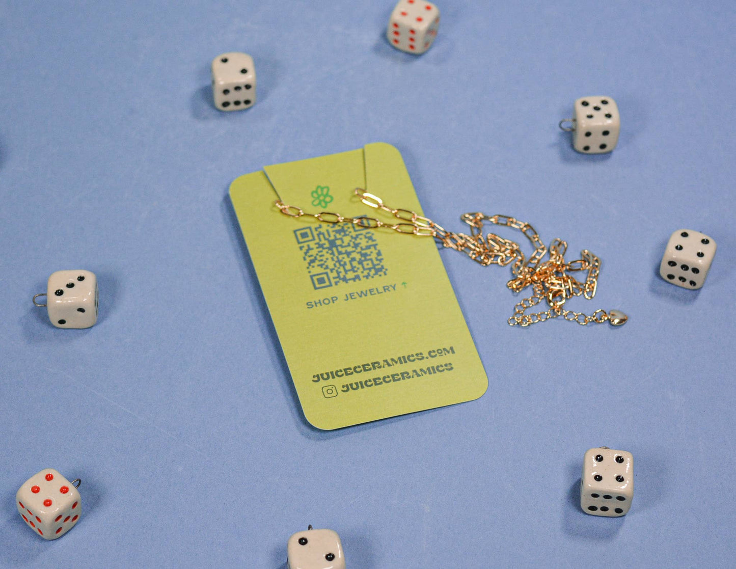 Tomato Seed Packet Ceramic Charm Necklace