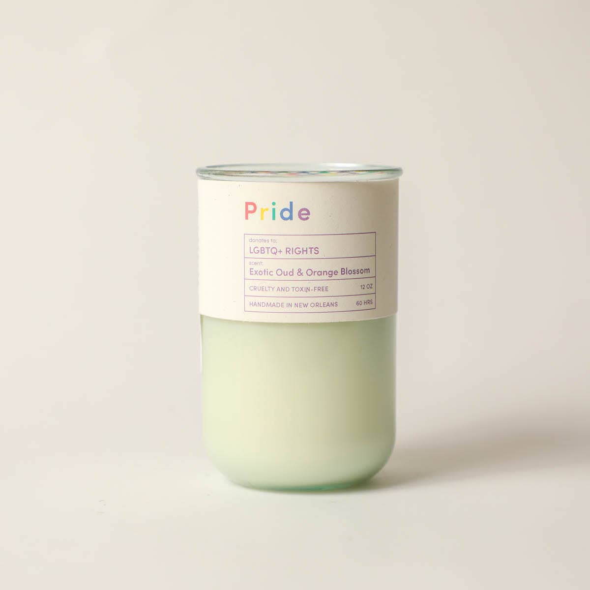 PRIDE, LGBTQ+ Rights, Woodsy Citrus Scented Candle, Eco Soy