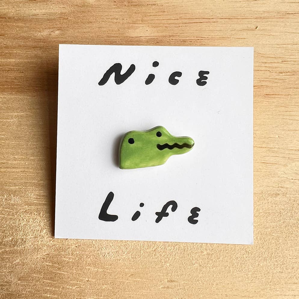 Alligator pin