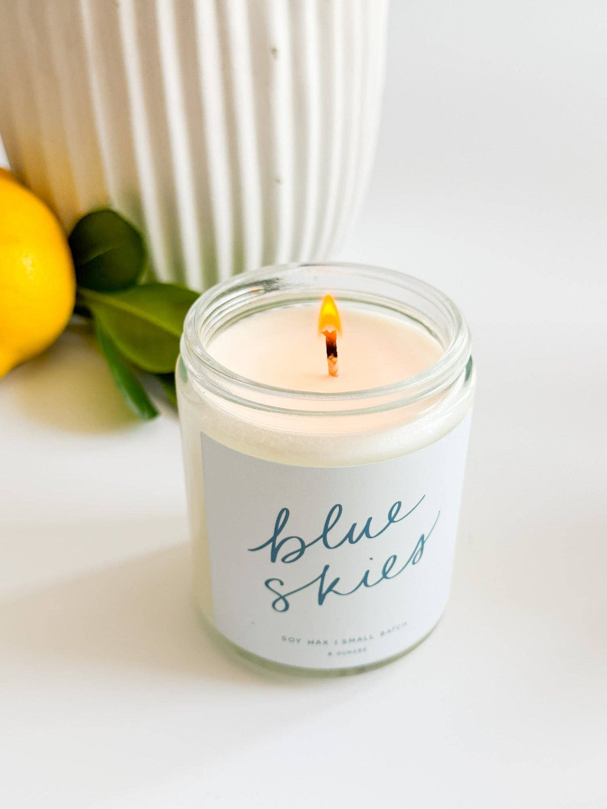 Blue Skies Candle | Cedarwood + Patchouli