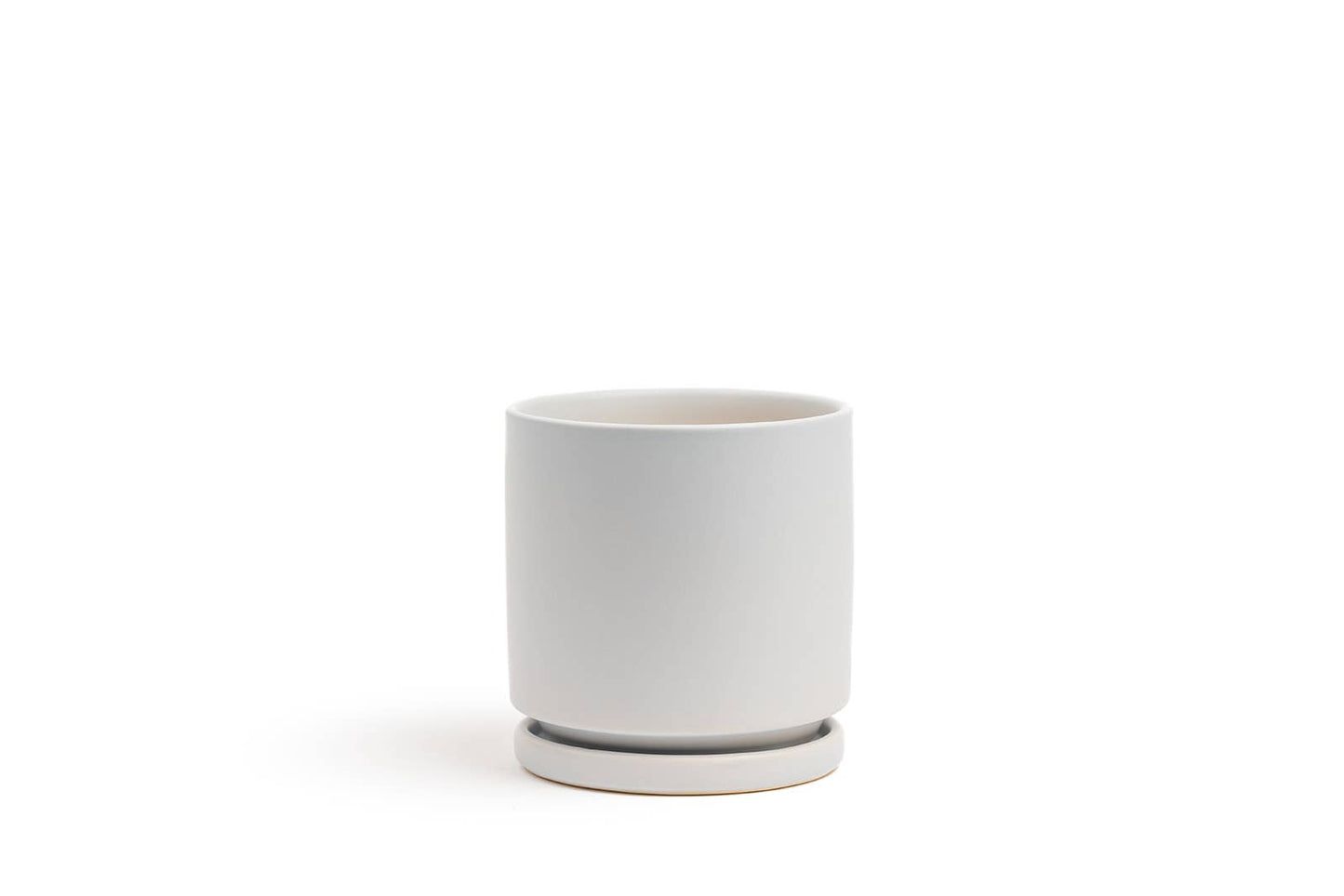 10.5" Gemstone Cylinder Pots with Water Saucers