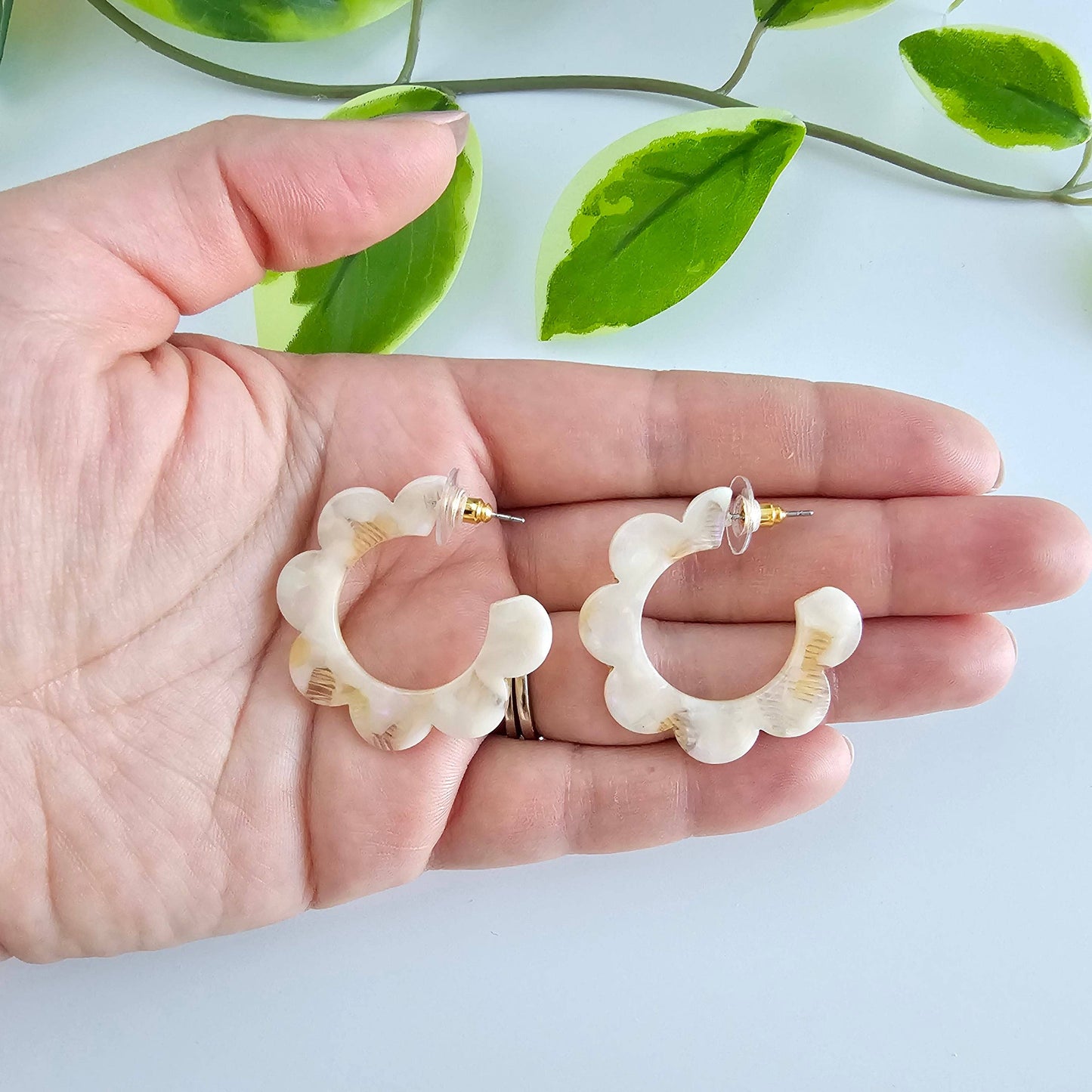 Flora Hoop Earrings