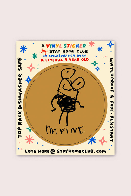 I'm Fine Vinyl Sticker