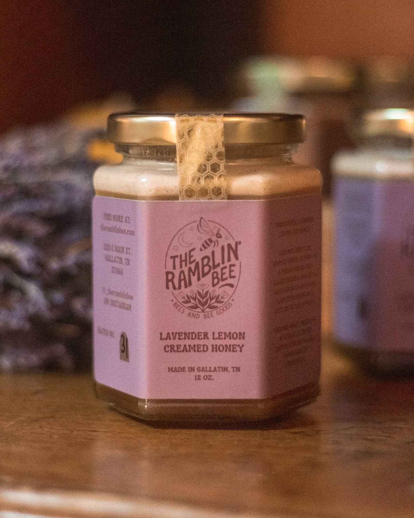 Lavender Lemon Creamed Honey