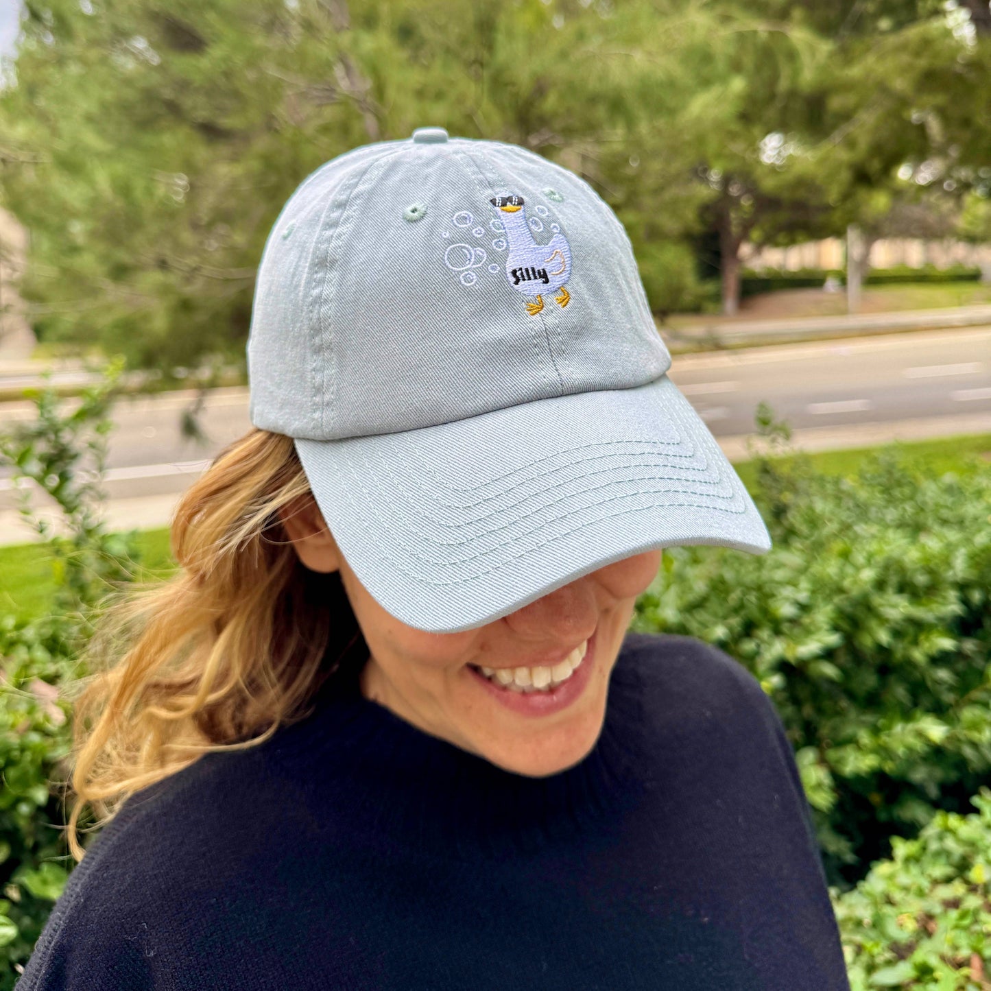 Silly Goose Hat Funny Goose Embroidered Hat Cute Animal Love