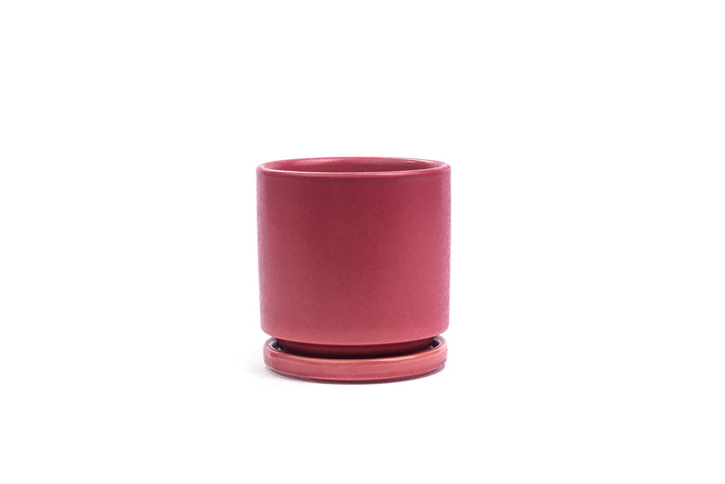 10.5" Gemstone Cylinder Pots with Water Saucers